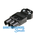 Stecker GST18 230 V Steckerteil, schwarz