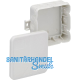 Verbindungsdose Q12, mit integrierter Zugentlastung, 85 x 85x 37 mm grau