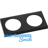 BERKER Integro Pure Rahmen 2-fach schwarz matt