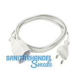 BACHMANN Euro-Stecker Verlängerung 230 V, Länge 2000 mm, weiß BACHMANN Euro-Stecker Verlängerung 230 V, Länge 2000 mm, weiß