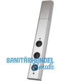 WIPO Steckdosenleiste Power-Turm 2, 2 Schukosteckdosen, Edelstahl