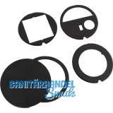 BACHMANN Pix Deckelset mit Schwenkdeckel und Zierring schwarz