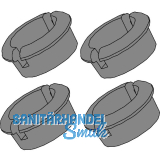 L&S Ersatz- Befestigungsclips 4 Stk. zu Unterbauleuchte Lugano