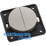 BERKER Integro Flow/Pure Serienschalter Edelstahl Effekt