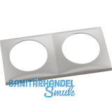 BERKER Integro Flow Rahmen 2-fach Edelstahl Effekt