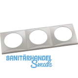 BERKER Integro Flow Rahmen 3-fach Edelstahl Effekt