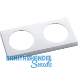 BERKER Integro Pure Rahmen 2-fach chrom matt galvanisiert