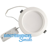 MCLED Einbauleuchte Faro IP44 10W 3000K � 113mm wei�