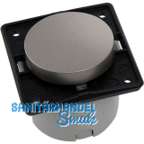 BERKER Integro Ausschalter vorkonfektioniert Edelstahl Effekt ohne Rahmen