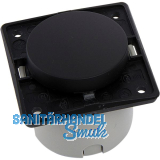 BERKER Integro Ausschalter vorkonfektioniert schwarz matt ohne Rahmen