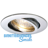 Deckeneinbauleuchte Rund H 230 V, max. 50 Watt, � 88 mm, verchromt