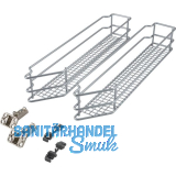 VS SUB Side Ablage-Set Saphir 45� rechts KB 150 mm Silber