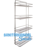 VS Besenschrankhalterung 395 x 922 x 175 mm Stahldraht Silber