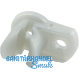 Befestigungsclip mit Lasche Kunststoff Silber