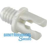 Befestigungsclip mit D�bel Kunststoff Silber