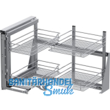 VS COR Fold Eckauszug Set Saphir KB 900 mm links Silber