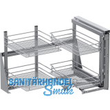 VS COR Fold Eckauszug Set Saphir KB 900 mm rechts Silber