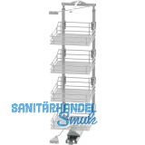 VS TAL Gate Hochschrankauszug Set Saphir KB 450 mm 1200 - 1450 mm Silber