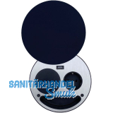 WIPO Steckdosenelement Smile Schuko, USB und Wireless-Charger, schwarz