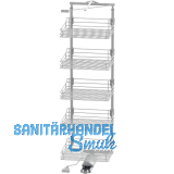 VS TAL Gate Hochschrankauszug Set Saphir KB 600 mm 1700 - 1950 mm Silber