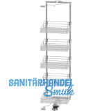 VS TAL Gate Hochschrankauszug Set Saphir KB 600 mm 1900 - 2140 mm Silber