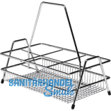 VS Flaschentr�ger Stahldraht Silber