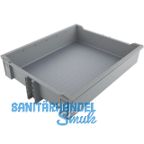 NINKA Ablage VS TAL Larder KB 400 mm mit Reling Alugrau