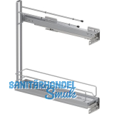 VS SUB Slim Unterschrankauszug Handtuchhalter KB 150 mm Silber