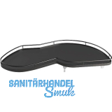 KESSEB�HMER Le Mans II Einh�ngetablare Anthrazit 500 rechts