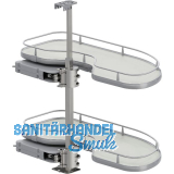 VS Cornerstone Maxx Eckauszug Premea EH 650/KB 800 mm rechts Silber