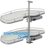 VS Cornerstone Maxx Eckauszug Premea EH 650/KB 1000/FB 500 mm links Silber