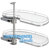 VS Cornerstone Maxx Eckauszug Premea EH 650/KB 1000/FB 600 mm rechts Chrom