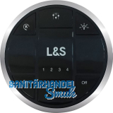L&S 4 Kanal Fernbedienung Smart Round Dual Color schwarz