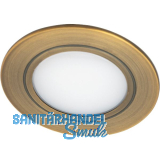 SIRO Einbauleuchte SL-Mono Spot 3000K warmwei�, Messing schwarz geb�rstet