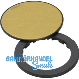 EVOline One Abdeckring mit Drehdeckel schwarz/messingfarbig