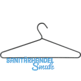 Kleiderb�gel Kulm starr mit Hosensteg, Stahl schwarz passiviert