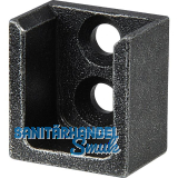 HALC� Schrankrohrlager Kulm Endst�ck seitlich Stahl schwarz passiviert