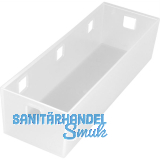 NINKA Organisationsbeh�lter Banio 3-fach Kunststoff Wei� transluzent