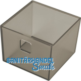 NINKA Organisationsbeh�lter Banio 1-fach Kunststoff Graphit transluzent