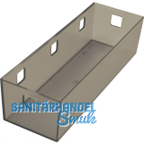 NINKA Organisationsbeh�lter Banio 3-fach Kunststoff Graphit transluzent