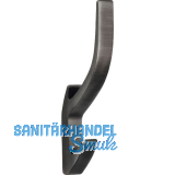 Huthaken Salina Breite 15 mm, H�he 150 mm, ZN eisenf�rbig geb�rstet matt