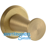 Mantelhaken Medellot Platte � 30, Tiefe 33, Messing matt schutzlackiert