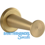 Mantelhaken Medellot Platte � 30, Tiefe 53, Messing matt schutzlackiert