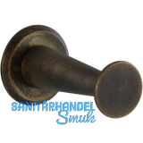 Mantelhaken Medellot Platte � 30, Tiefe 53, Messing antik schutzlackiert