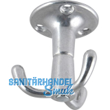 Dreifach-Drehhaken Pegasi � 51 mm, H�he 53 mm, Aluminium poliert