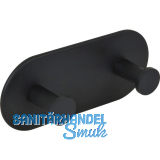 Klebehaken Demon Breite 120 mm, H�he 50 mm, Stahl schwarz matt