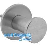 Mantelhaken Kuka mit Platte � 35 mm, Tiefe 30 mm, Edelstahl geb�rstet