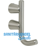 Mantelhaken Copan Breite 20 mm, H�he 86 mm, Edelstahl geb�rstet