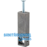 HALC� Schrankrohrlager Kulm Mittelst�ck Stahl schwarz passiviert