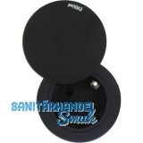 EVOline One Steckdose mit Drehdeckel schwarz